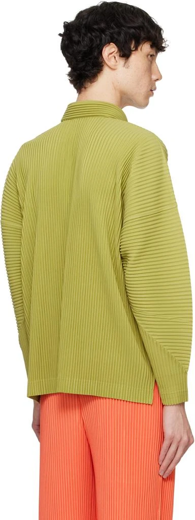 Homme Plissé Issey Miyake Green Monthly Color October Polo 3