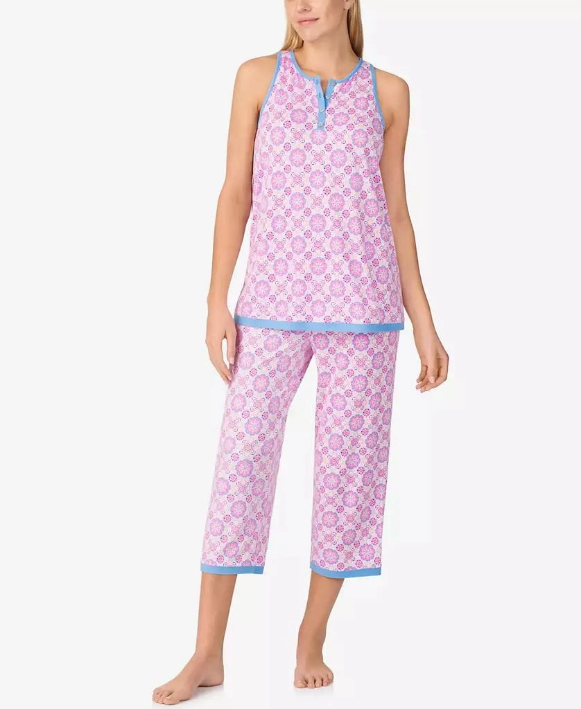 Ellen Tracy Women's Sleeveless Crop Pajama Set 4