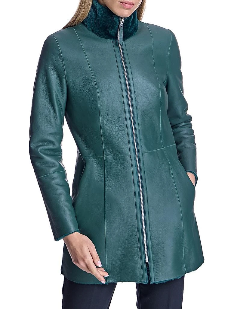 Maximilian Maximilian Reversible Shearling Lamb Jacket 3