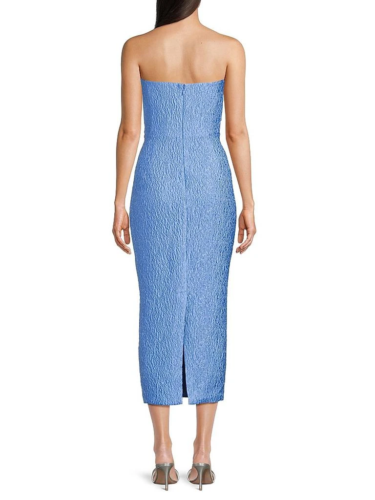 SAU LEE Jackie Jacquard Bow Midi-Dress 5