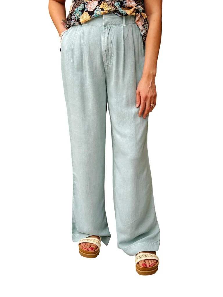 O'Neill Rowan Linen Blend Pant In Silver Blue 1