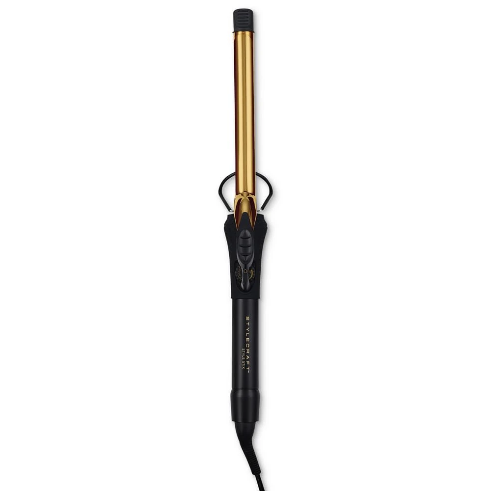 StyleCraft Professional 24K Style Stix Long-Barrel Spring Hair Curling Iron 3/4" 1