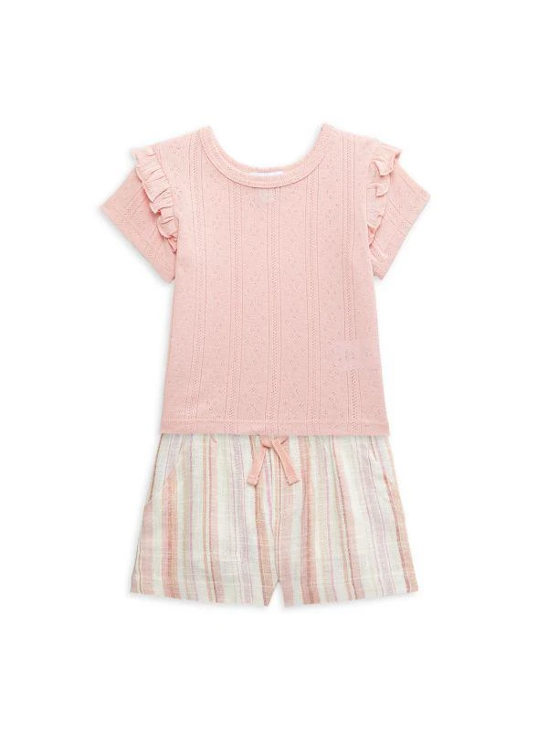 Splendid Baby Girl's 2-Piece Tee & Striped Shorts Set 1