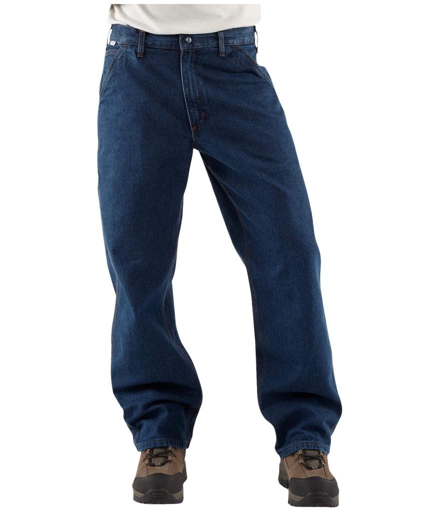 Carhartt Big & Tall Flame-Resistant Signature Denim Dungarees