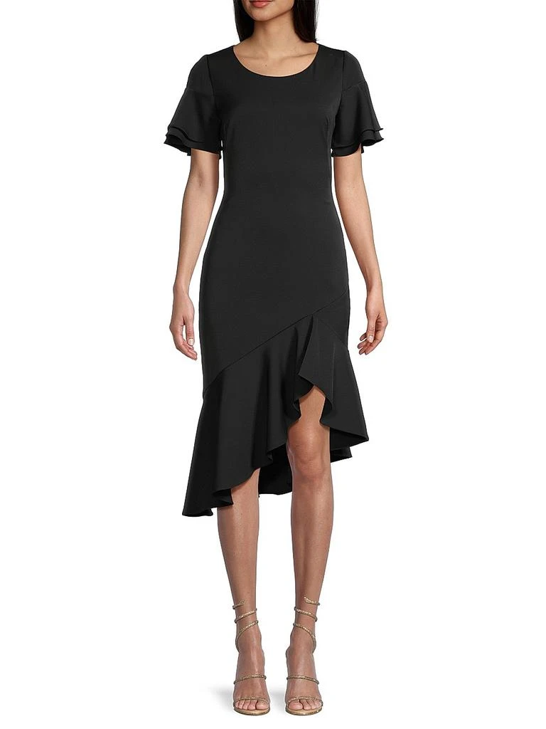 black halo asymmetrical dress Black Halo Women's Eve Ara Asymmetric Cocktail Dress - Black