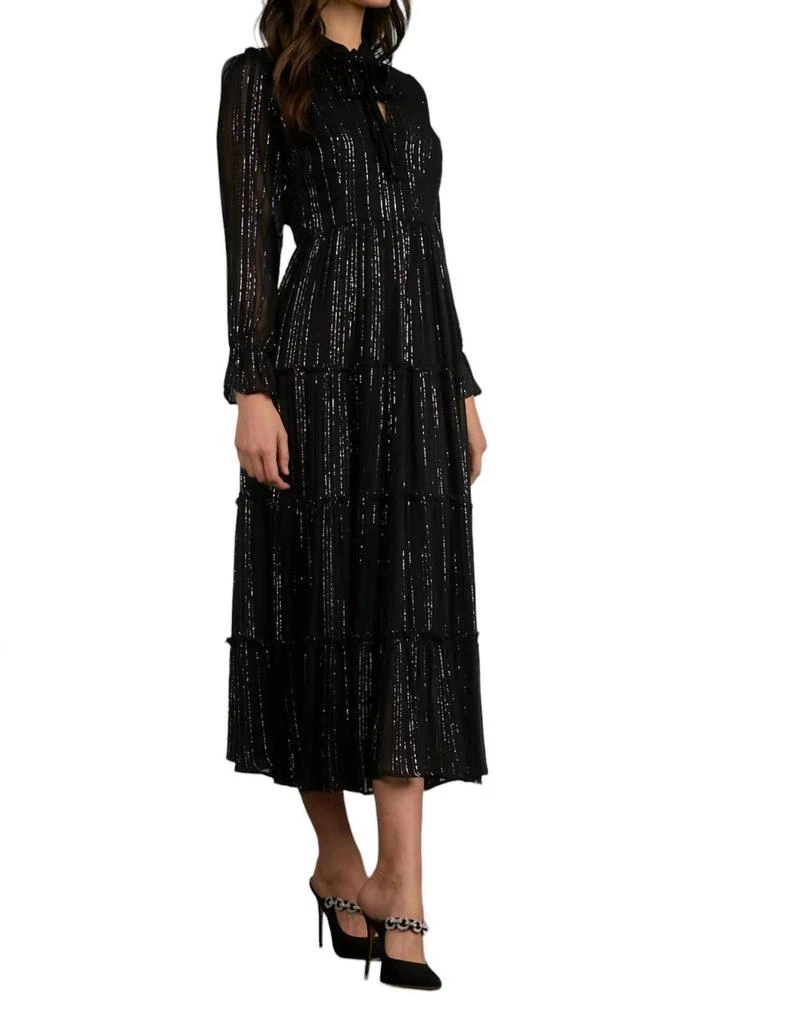 Elan Shimmer Stripe Maxi Dress 2