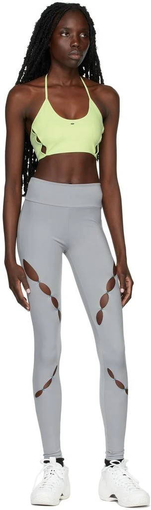RUI SSENSE Exclusive Grey Cut-Out Sport Leggings 4