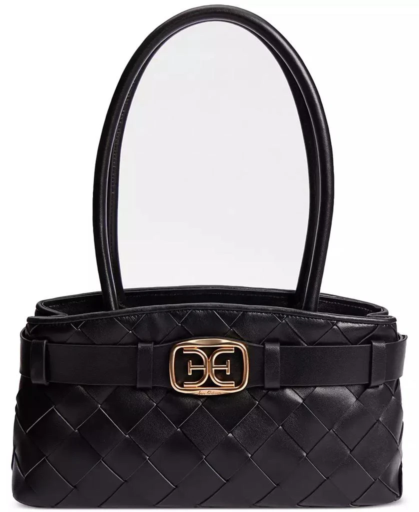 Sam Edelman Cleo Medium Woven Leather Satchel 1