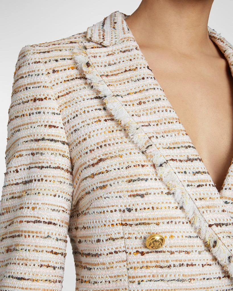 Santorelli Alaia Double-Breasted Tweed Jacket 4