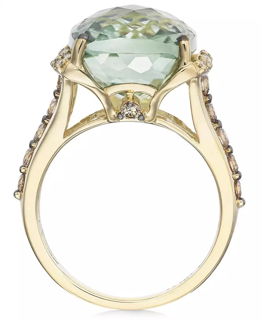 Le Vian Mint Julep Quartz (9-3/4 ct. t.w.), White Diamond (1/8 ct. t.w.) and Chocolate Diamond (3/8 ct. t.w.) Ring in 14k Gold, Created for Macy
s 3