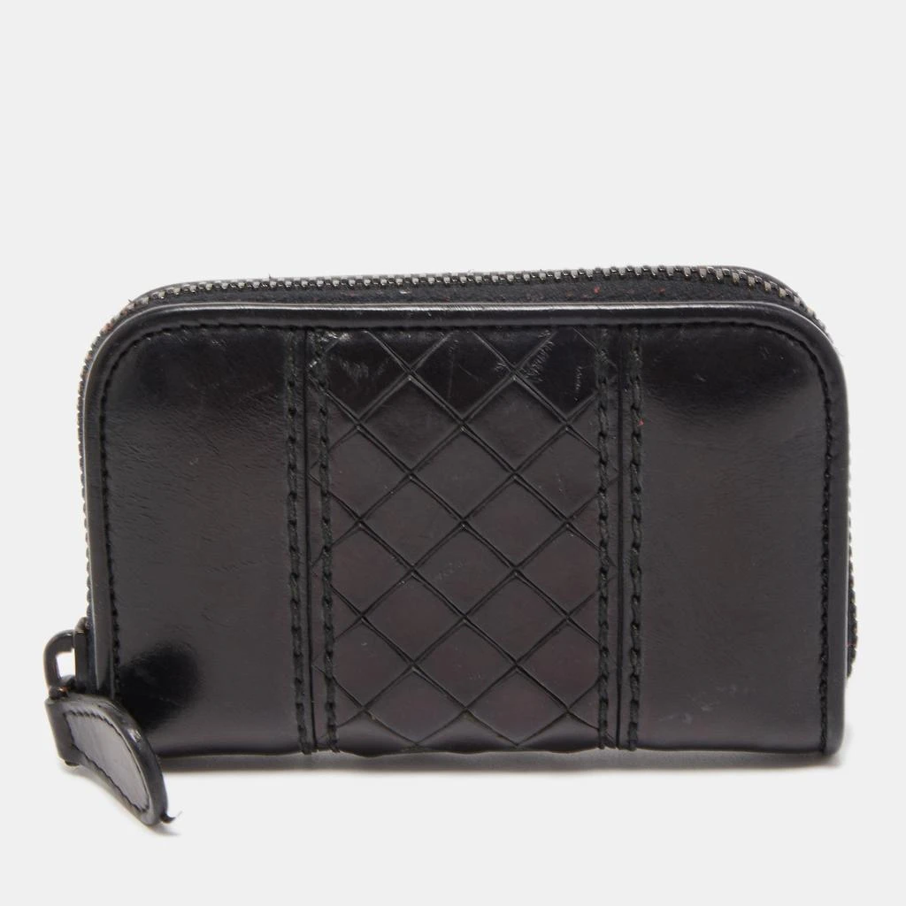 Bottega Veneta Intrecciato Leather Zip Coin Purse 1