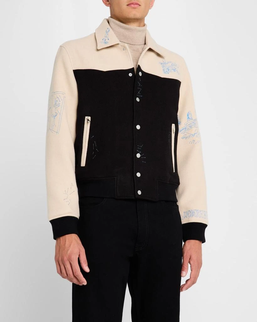 DOMREBEL Men's Scribs Bomber Jacket 4