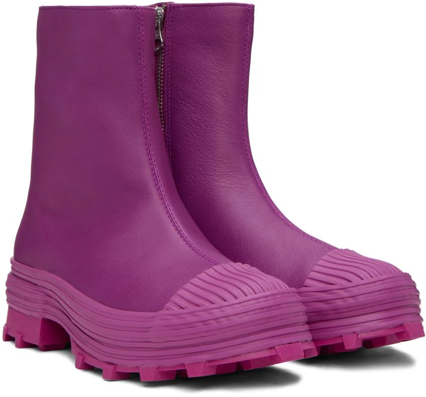 CAMPERLAB Purple Traktori Boots 4