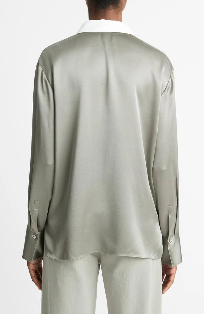 Vince Silk Satin Rugby Shirt 2