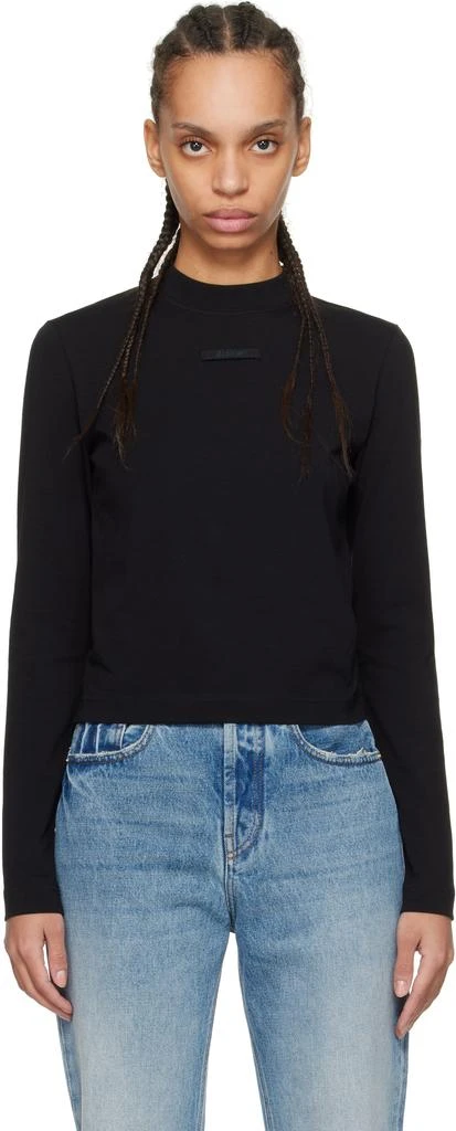 Jacquemus Black 'The Gros Grain long-sleeve' T-shirt 1