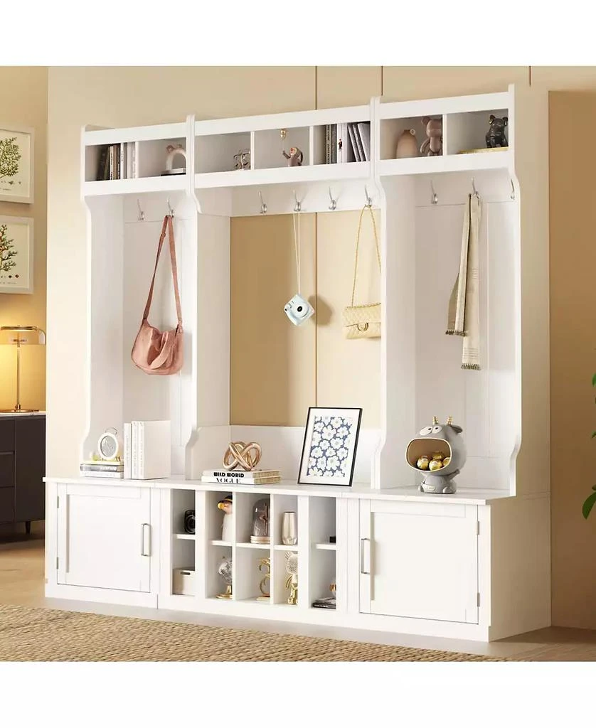 Streamdale Furniture On-Trend Hall Tree with Bench, Coat Rack
Shoe Storage