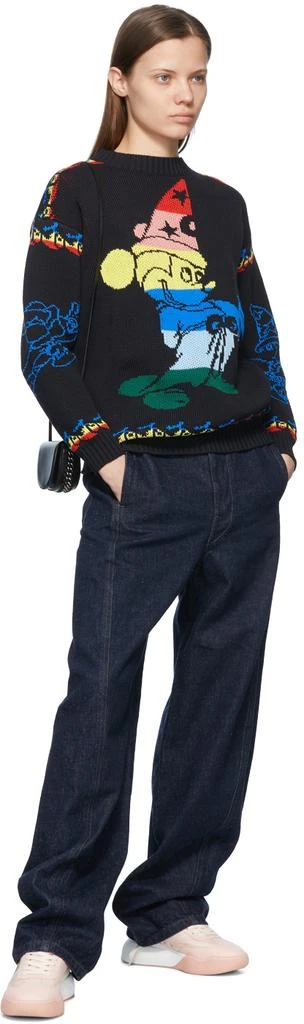 Stella McCartney Black Fantasia Rainbow Mickey Sweater 4