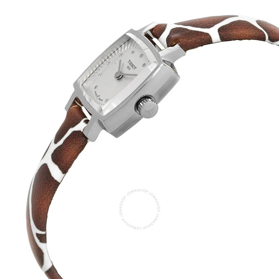 Tissot Lovely Giraffe Quartz Diamond Silver Dial Ladies Watch T058.109.17.036.00 2
