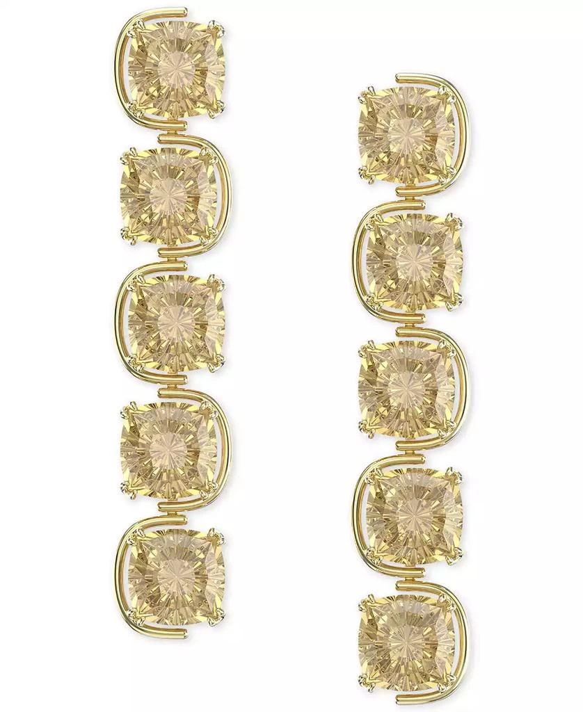 Swarovski Gold-Tone Harmonia Crystal Linear Earrings 1