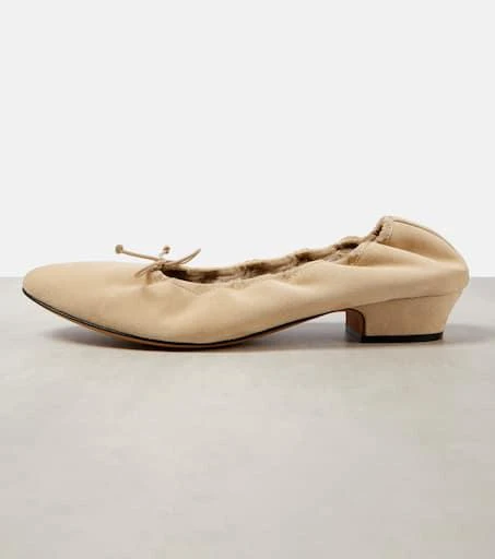 The Row Awar shearling-lined suede ballet flats 5