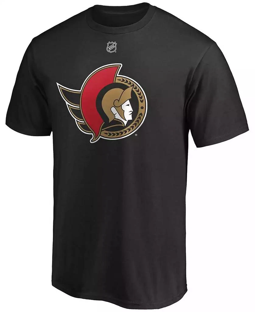 Fanatics Men's Brady Tkachuk Black Ottawa Senators Authentic Stack Name and Number T-shirt 2