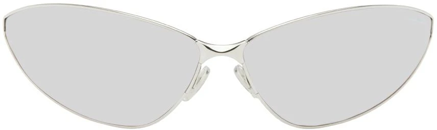 Balenciaga Silver Razor Cat Eye Sunglasses 1