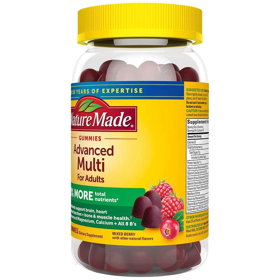 Nature Made Multivitamin Gummies For Adults Mixed Berry 10