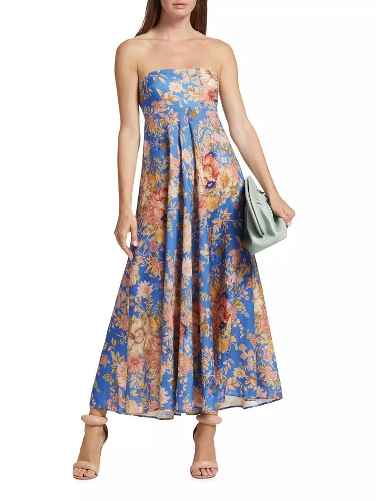 Zimmermann August Strapless Linen Maxi Dress 2