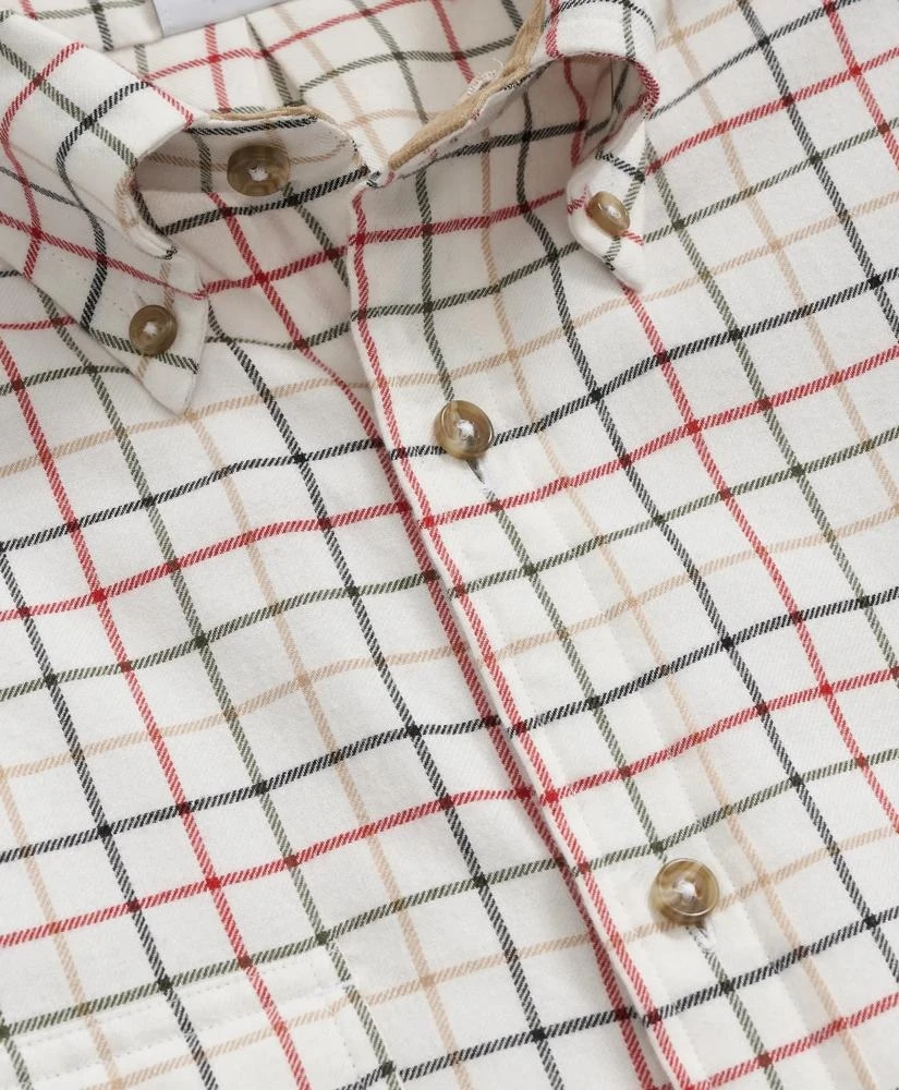 Brooks Brothers Cotton-Cashmere Flannel Windowpane Sport Shirt 2