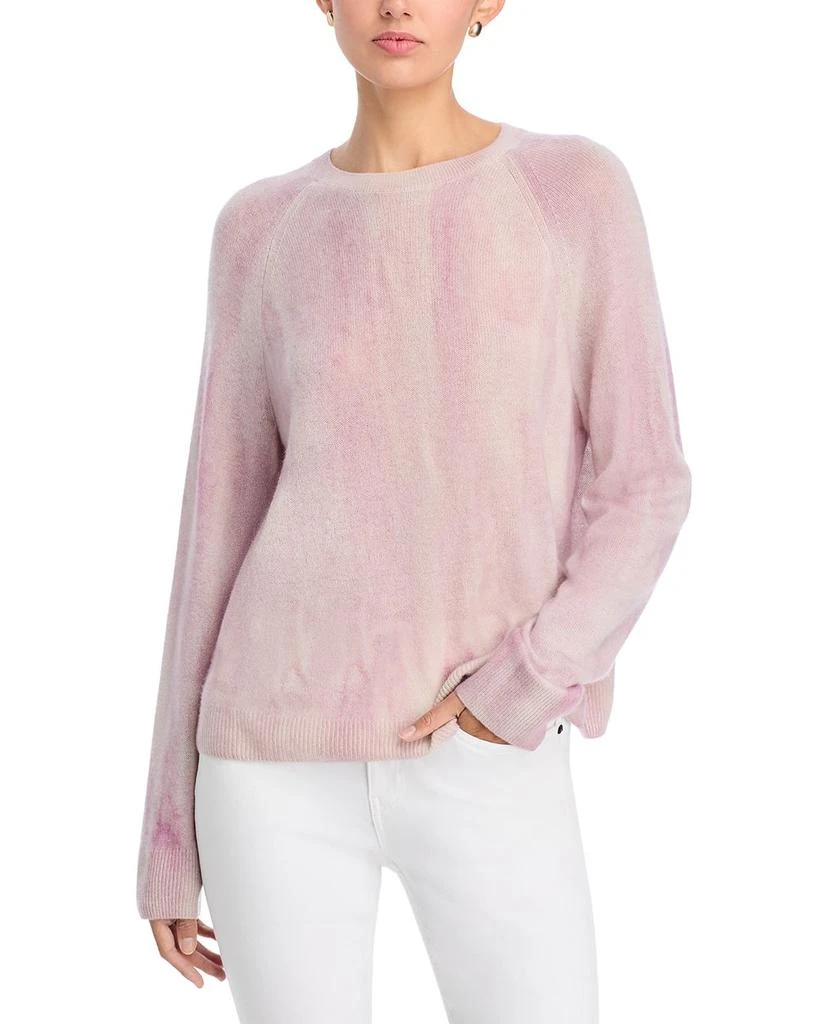 Lafayette 148 New York Printed Raglan Cashmere Sweater 1