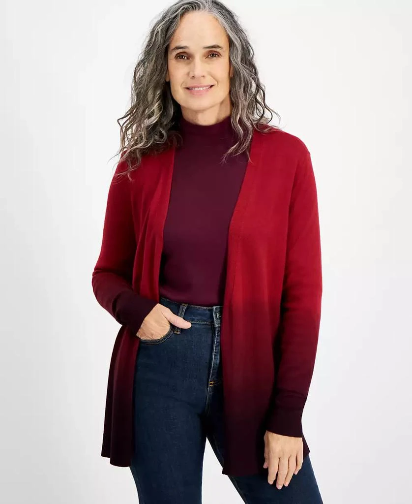 Style & Co Women's Dip-Dye Open-Front Cardigan, Created for Macy's 1