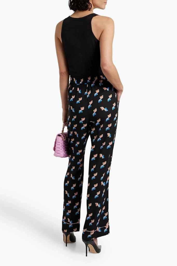 Diane von Furstenberg Veronica printed crepe de chine straight-leg pants 3