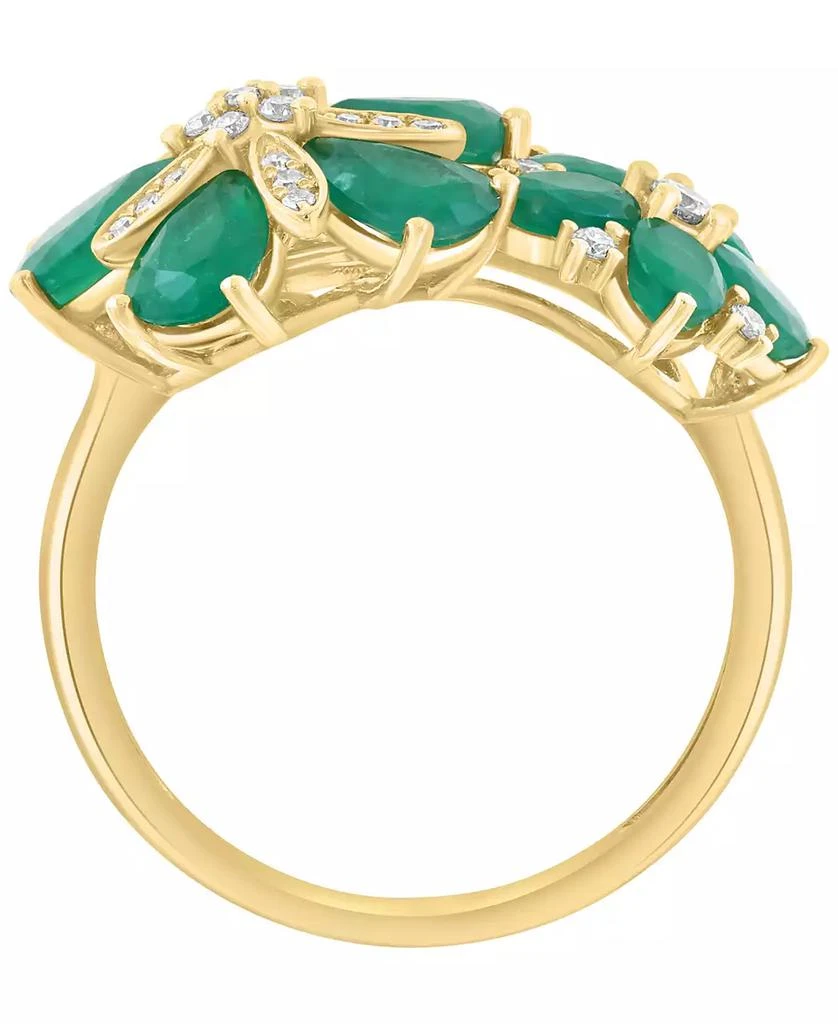 Effy Emerald (2-7/8 ct. t.w.) 
Diamond (1/6 ct. t.w.) Ring in 14k Yellow Gold 2