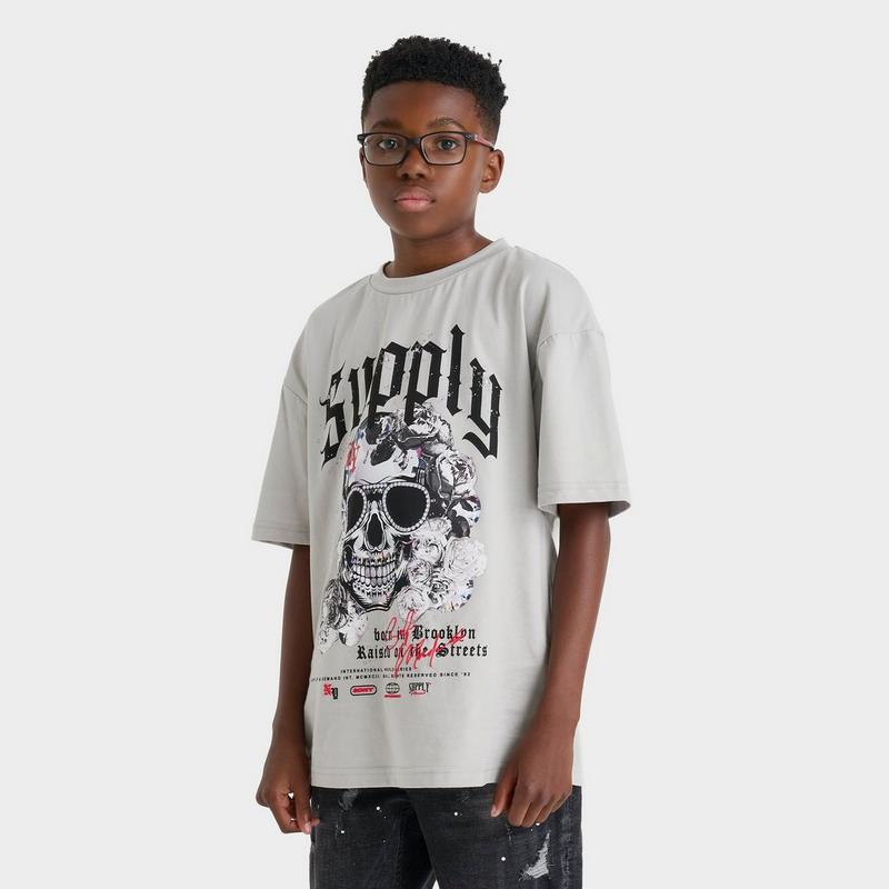 SUPPLY & DEMAND Kids' Supply & Demand Skull Glasses T-Shirt
