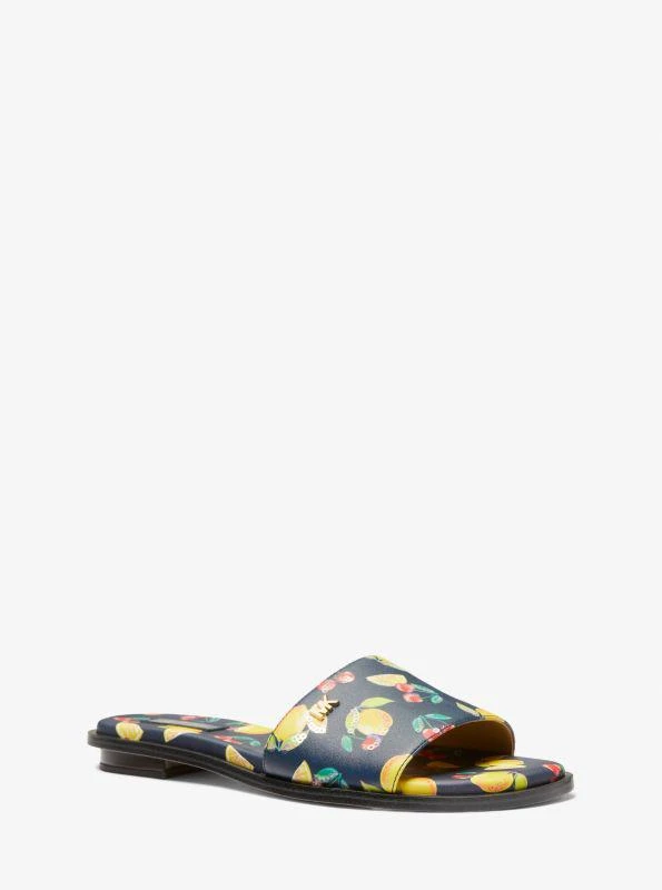 Shop Deanna Sequined Fruit Print Slide Sandal on Sale at