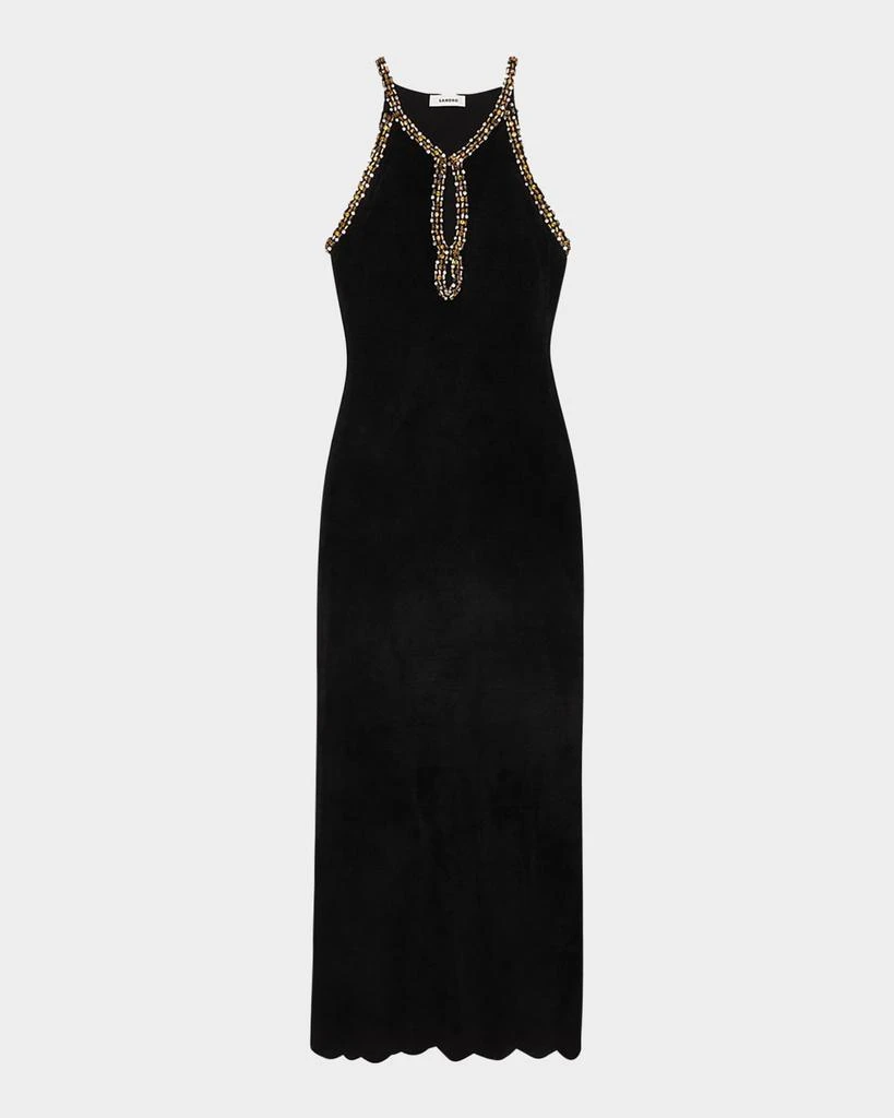 st agni vas pleat knit dress St. Agni White Knit Bodice Asymm Dress main image 0