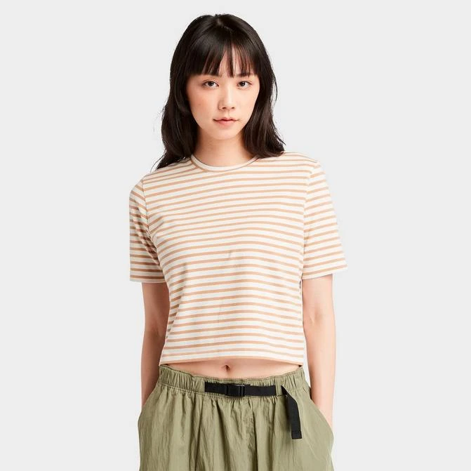 Timberland Women's Timberland Striped Cropped Short-Sleeve T-Shirt 1