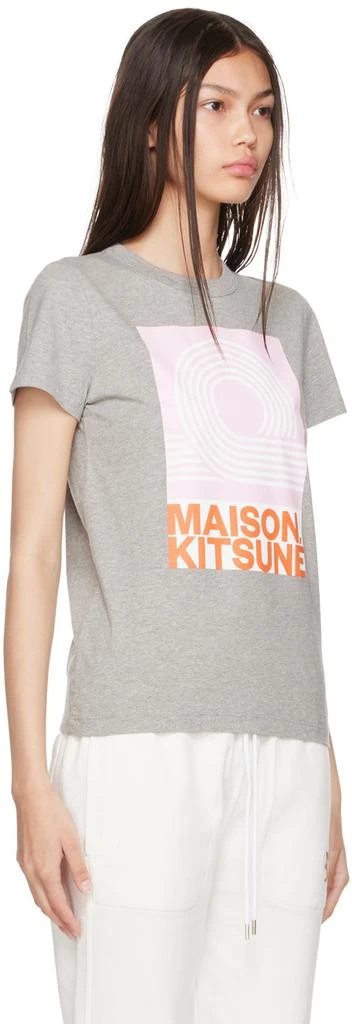 Maison Kitsune Gray Anthony Burrill Edition T-Shirt 2