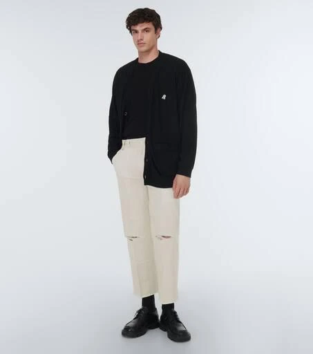 UNDERCOVER Distressed straight-leg cotton pants 2