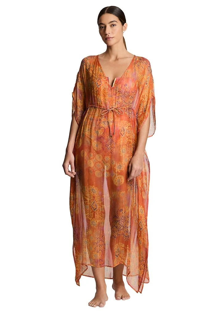 Ralph Lauren Medalion Shimmer Midi Caftan Cover Up