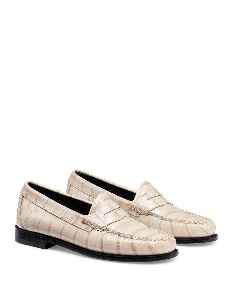 G.H.BASS G.H. Bass Originals Women's Whitney Croc Embossed Weejuns® Loafers 1