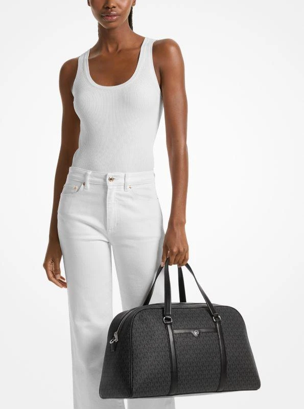 Michael Kors Jet Set Travel Extra-Large Signature Logo Weekender Bag 4