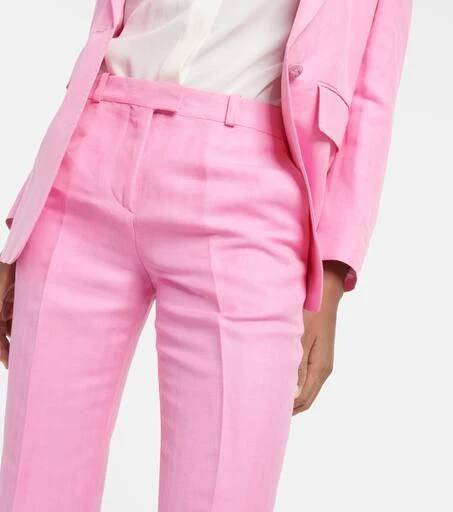 ETRO Linen and silk straight-leg pants 4