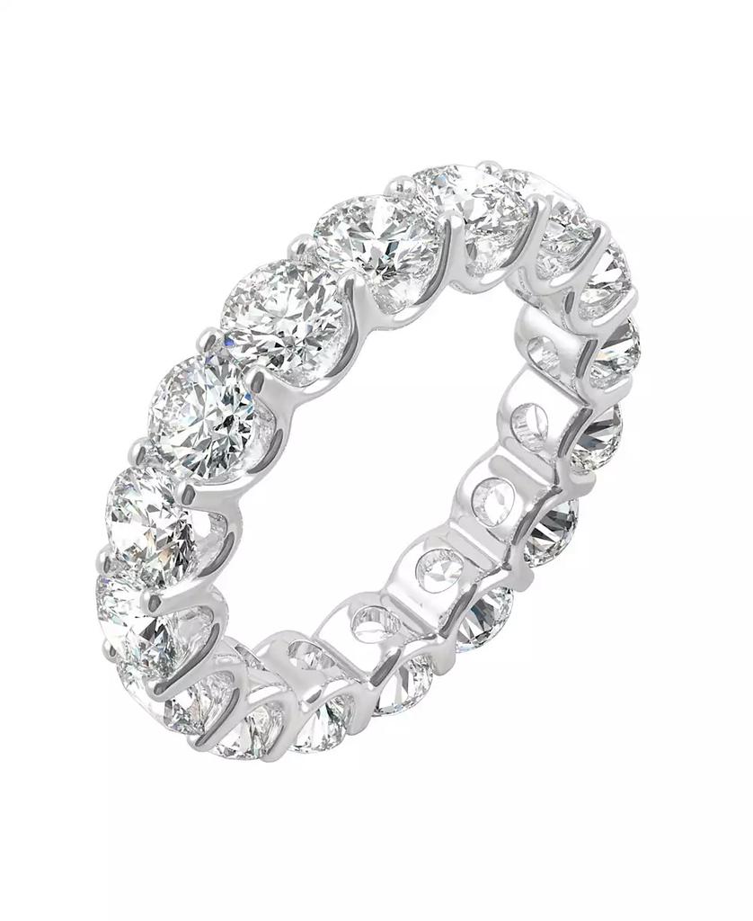 Charles & Colvard Moissanite Eternity Band (5 ct. t.w. Diamond Equivalent) in 14k White Gold