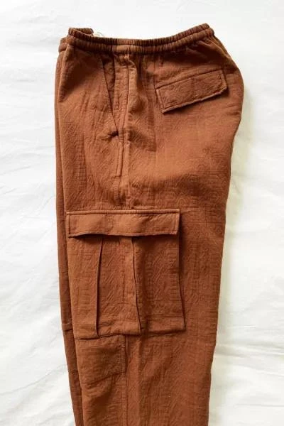 Urban Outfitters 18 EAST Gorecki Brick Orange Cargo Pants 2