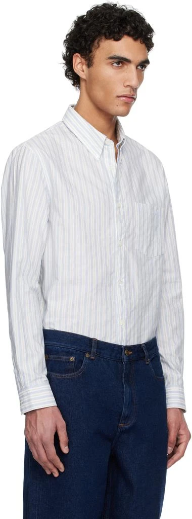 A.P.C. White Edouard Brodée Shirt 2