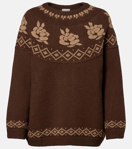Magda Butrym Fair Isle jacquard wool sweater 1