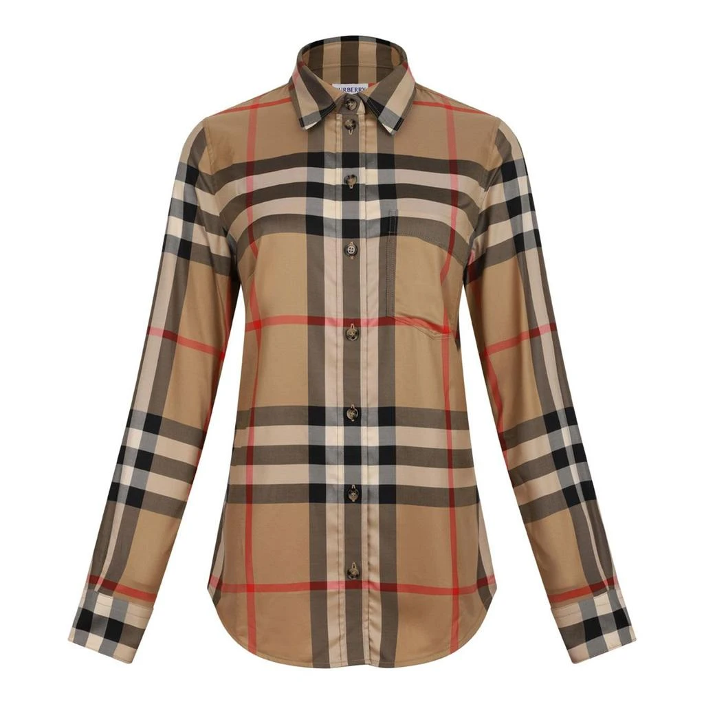 Burberry Burberry Long Sleeved Checked Shirt 1