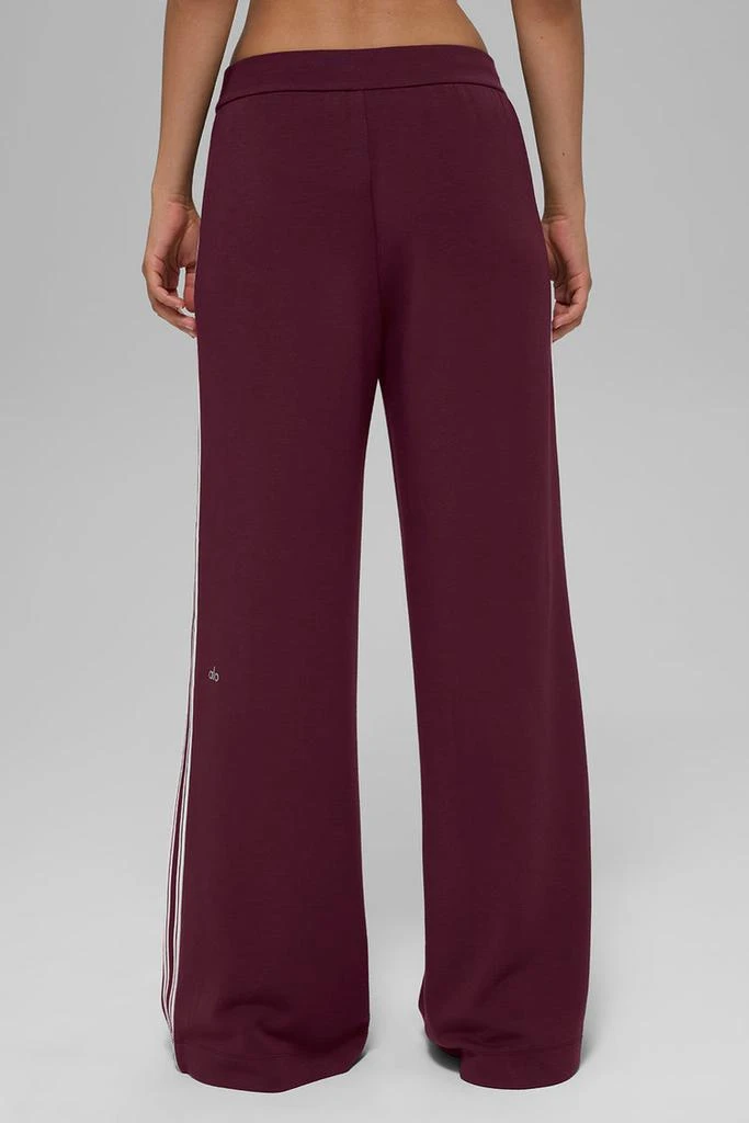 Alo Track Star Wide Leg Pant (Long) - Burgundy 3