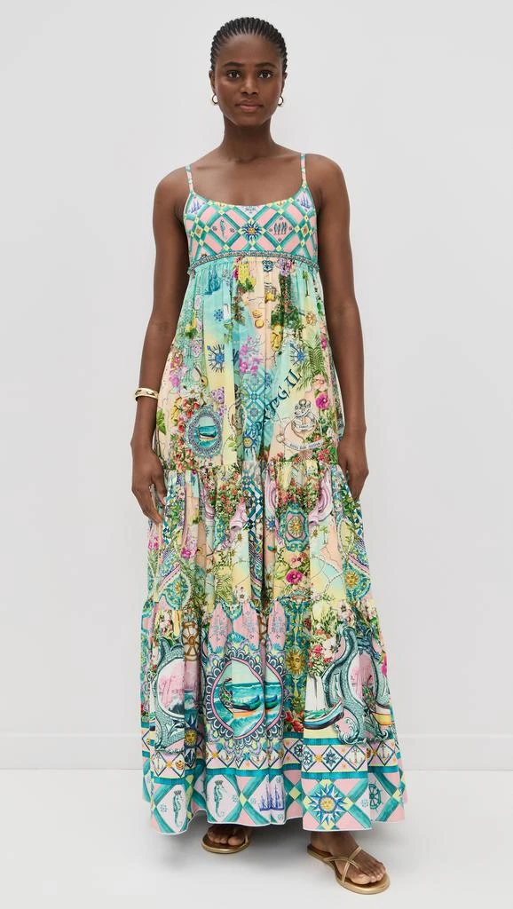 Camilla Long Dress with Jersey Bodice 6